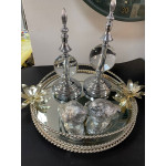 Metal Döküm Aliminyum Aynalı Lüx Tepsi