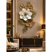 Metal Çiçekli Duvar Dekoru Tablo 120*60cm