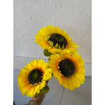 Yapay Dal Ayçiçeği 3 Kafa 85 Cm