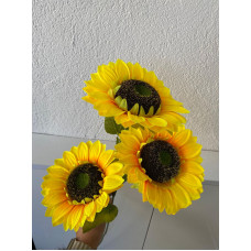 Yapay Dal Ayçiçeği 3 Kafa 85 Cm