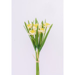 Yapay Beyaz Nergis Çiçeği 5 Li Demet