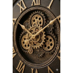 Dekoratif Köstek Model Metal Görünümlü Duvar Saati 74*60cm