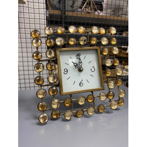 Masa Üstü Taşlı Saat 20x21cm