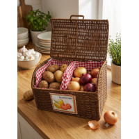 Sentetik Rattan Patates Soğanlık Kabı