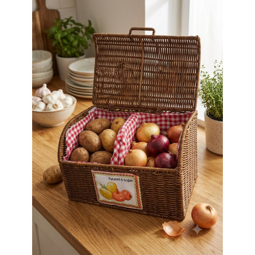 Sentetik Rattan Patates Soğanlık Kabı