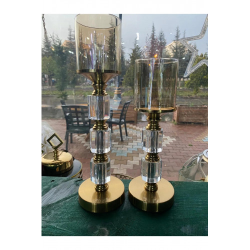 Kristal 2 li Şamdan