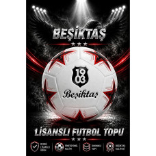 Beşiktaş Lisanslı Premium Orjinal Futbol Topu Yeni Sezon 430 Gr 5 No Futbol Topu Özel Seri