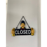 Charlie Chaplin Closed Temalı Duvar Kapı Yazısı Charlie Chaplin Closed Temalı Duvar Kapı Yazısı