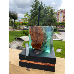 Biosy Zeytin Ağacından Dekoratif Oda Koku Şişesi 20*20 cm