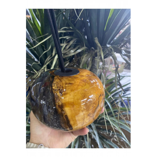 Biosy Zeytin Ağacı Ve Epoksiden Dekoratif Oda Kokusu Şişesi Füme 15cm Biosy Zeytin Ağacı Ve Epoksiden Dekoratif Oda Kokusu Şişesi Füme 15cm