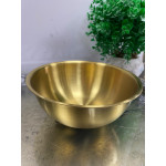Gold Metal Paslanmaz Çelik Derin Çukur Kase Ölçekli 1400 ml