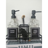 Metal Stantlı 2 Li Sıvı Sabunluk