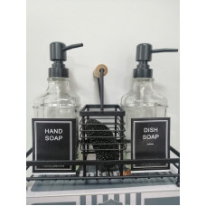 Metal Stantlı 2 Li Sıvı Sabunluk