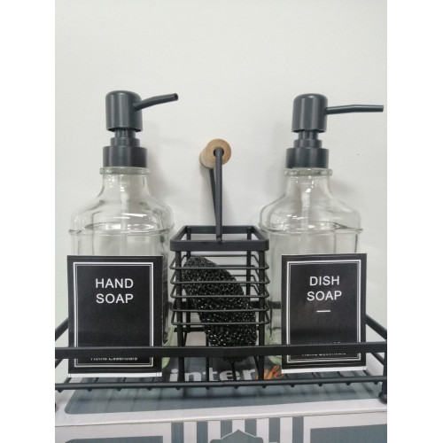 Metal Stantlı 2 Li Sıvı Sabunluk