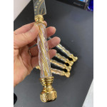 Akrilik Glass 5 Parça Servis Seti - Gold