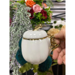 Lvn Kabak Porselen Kapaklı Kupa