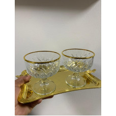 51749 Elysia Golden Touch Ayaklı Kase 2 Li