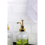 2 Li Set Silindir Altın Pompalı Sıvı Sabunluk 500 ml