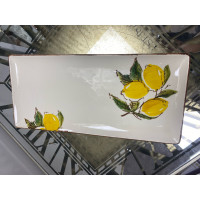 Limon Desenli Dikdörtgen Sunum Tabağı 35x15cm