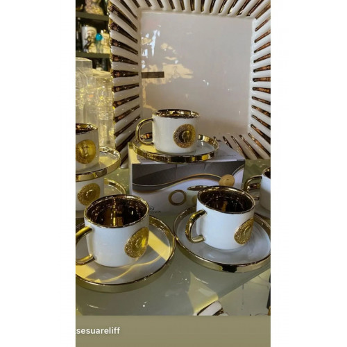 Lüx Porselen Lira Fincan Takımı