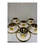 Lüx Porselen Lira Fincan Takımı