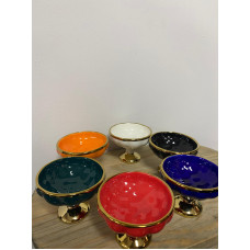 Lvn Üzüm Desenlı 6 Lı Kahve Yanı Lokumluk 