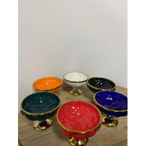 Lvn Üzüm Desenlı 6 Lı Kahve Yanı Lokumluk 