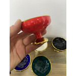 Lvn Üzüm Desenlı 6 Lı Kahve Yanı Lokumluk 