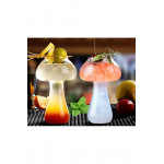 Şeffaf Mantar Modeli  Kokteyl Meşrubat Sunum Bardağı