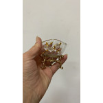 Papatya Lokumluk Çerezlik Ayaklı Sos Kasesi 7*6cm