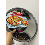 Paslanmaz Çelik Pizza Tepsisi 34 Cm Pizza Için