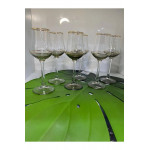 Sigma Glas 6 Lı Yaldızlı Kahve Yanı Kadeh
