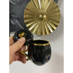 Lvn Kabak Porselen Kapaklı Kupa