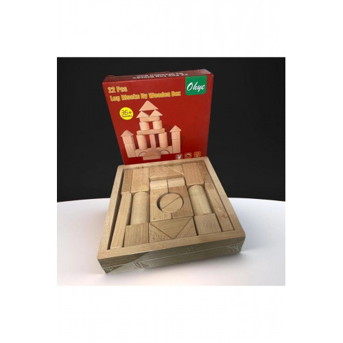 Ahşap Eğitici Öğretici Blok  Tangram 22 Pes