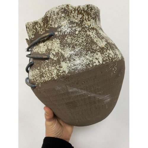 Seramik Bağcık Küp Vazo 24*23.5*25 cm