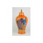 Seramik Atlı Küp 25*25*48.5 cm AK.KD0069