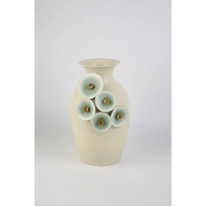 - Lyon Çiçekli Metal Vazo 19*18*36.5 cm